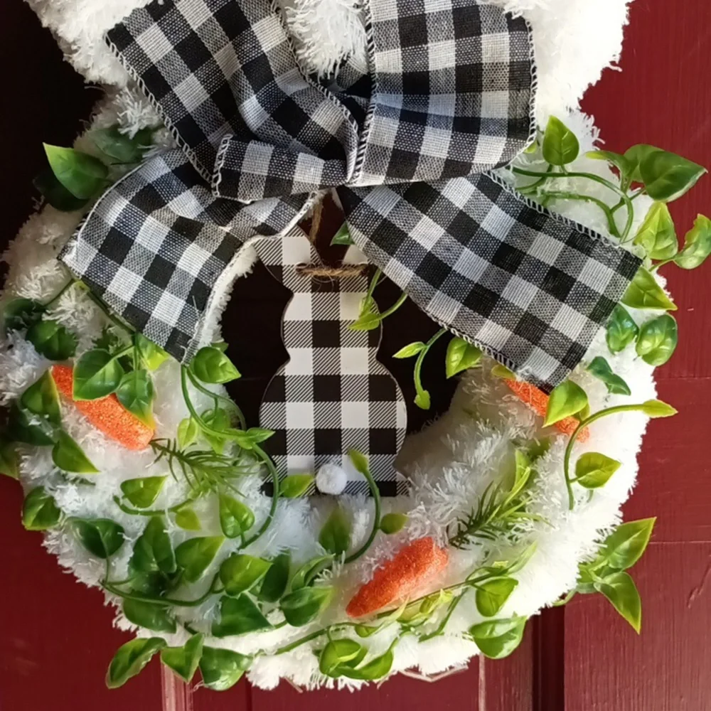 Easter Bunny Wreath Hand Crafted